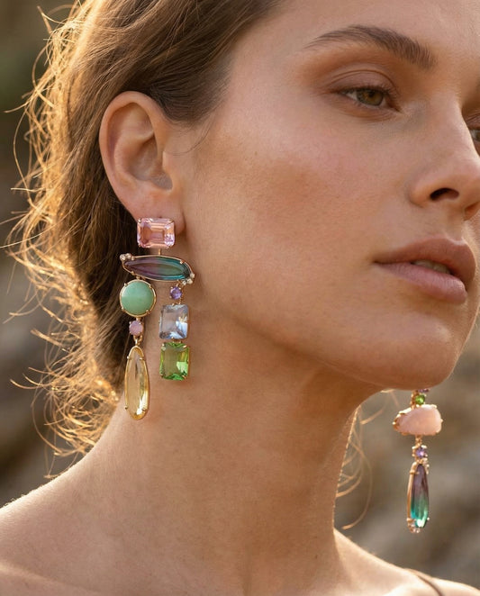 Lagoon Gem Drop Earrings