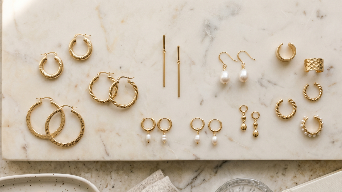 Earring trends 2026 complete European edit — ear cuffs, pearls, statement drops 