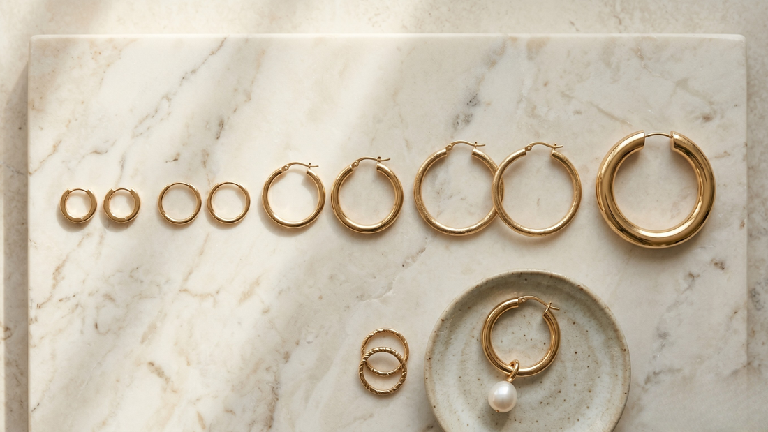 Hoop earring size guide — which size suits your face and style by Clarabelle