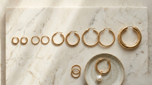 Hoop earring size guide — which size suits your face and style by Clarabelle