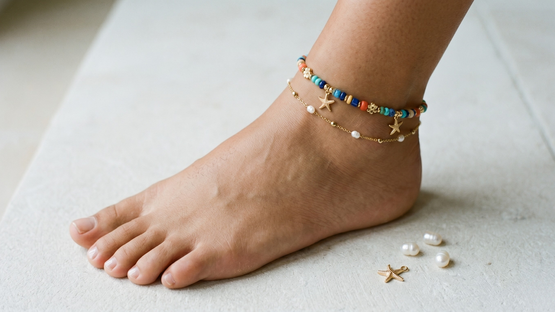How to layer anklets — complete styling guide with combinations by Clarabelle