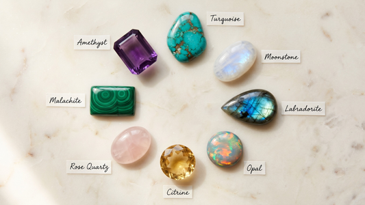 Most beautiful semi-precious stones in jewellery 2026 — complete guide by Clarabelle