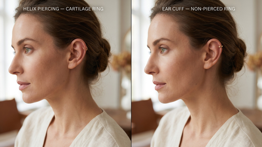 Ear cuffs vs helix piercings honest comparison — what each involves and how to decide by Clarabelle
