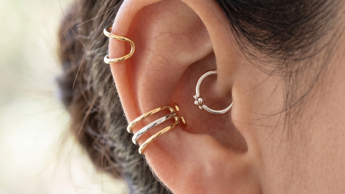 Cartilage jewellery without piercing complete guide — ear cuffs and no-piercing options by Clarabelle