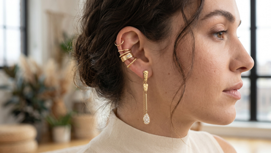 How to stack ear cuffs with earrings complete guide — combinations and styling principles by Clarabelle