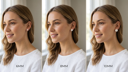 How to choose the right pearl size for your face shape by Clarabelle