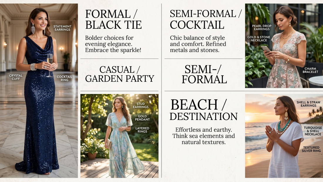 How to Match Jewellery to Wedding Dress Code