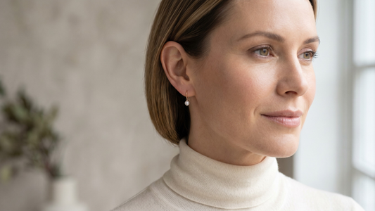 Mini drop earrings the quiet statement by Clarabelle