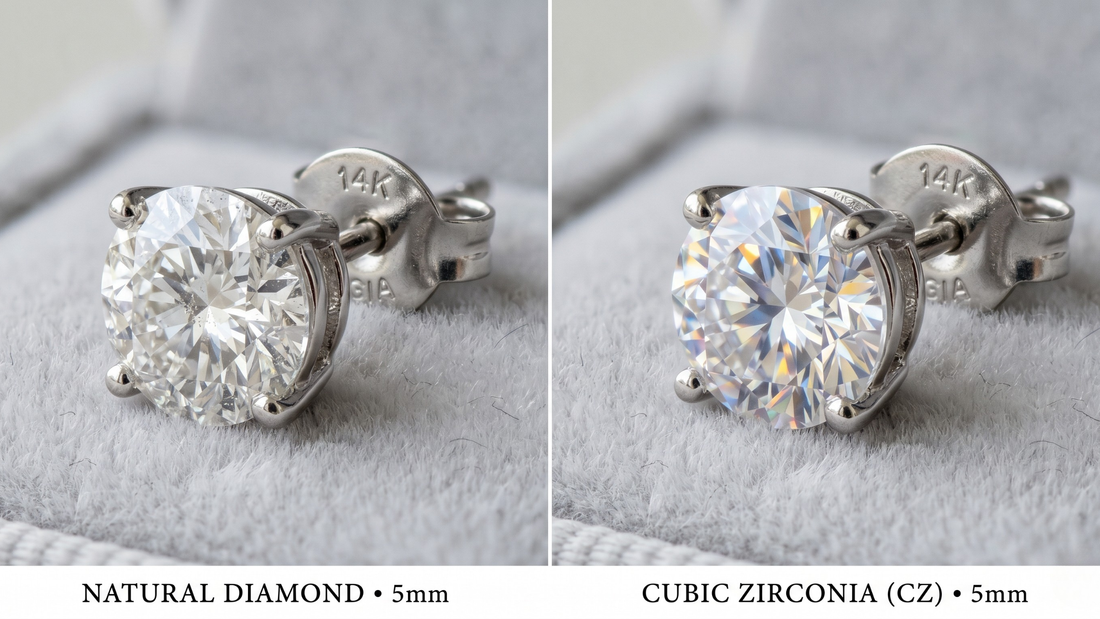 : Diamond studs vs CZ studs — the honest comparison by Clarabelle