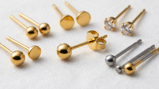 Stud earrings for sensitive ears by Clarabelle