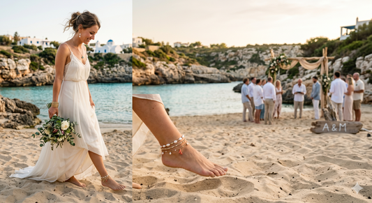 Jewellery for a beach wedding what actually works by Clarabelle