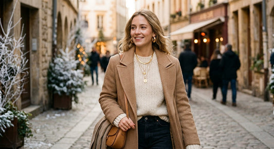 How to wear jewellery in winter with knitwear and layering by Clarabelle