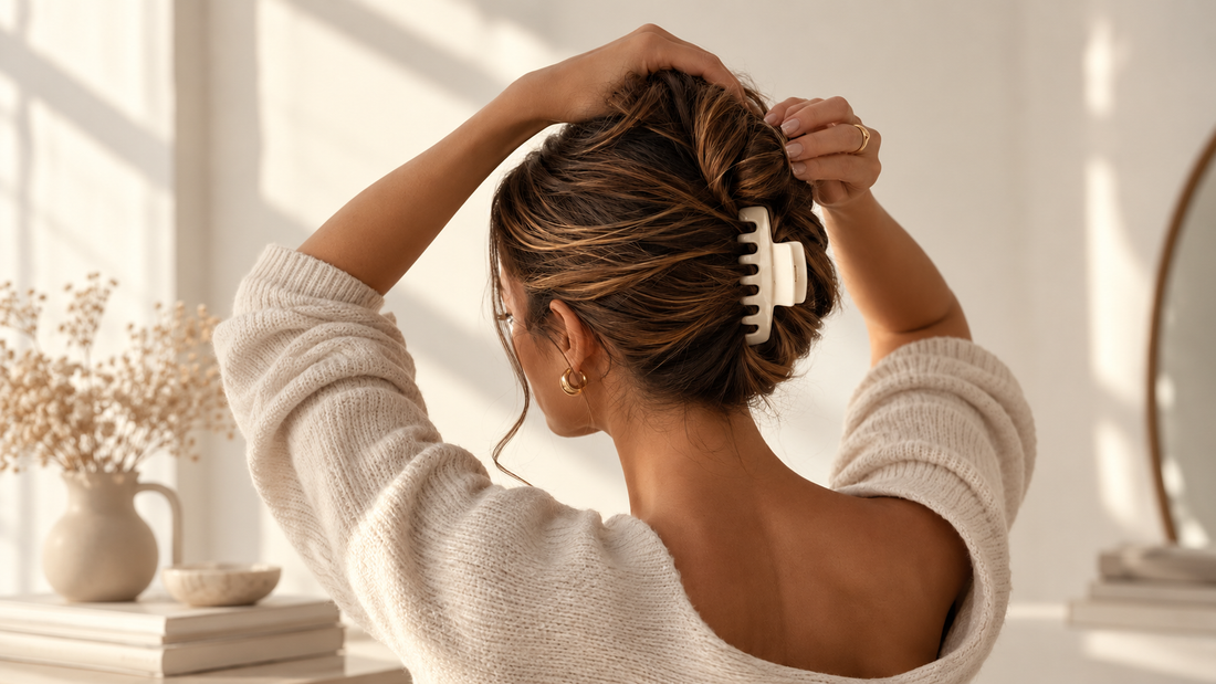 how to use a claw clip for every hair type by clarabelle