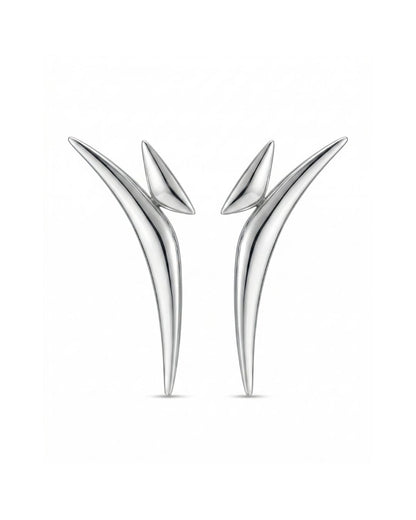 Alfama  Earrings in silver on a luxury background
