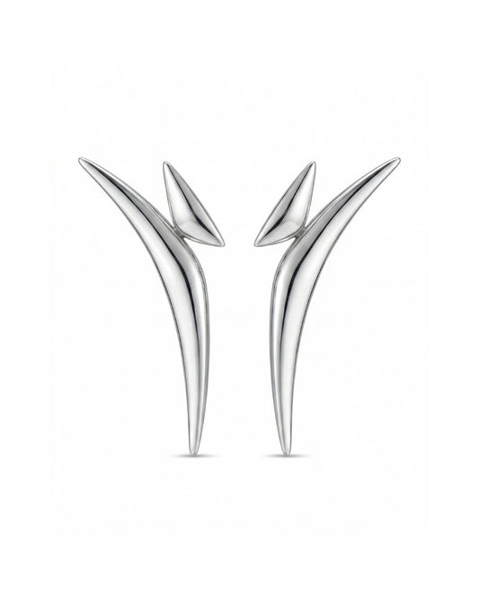 Alfama  Earrings in silver on a luxury background