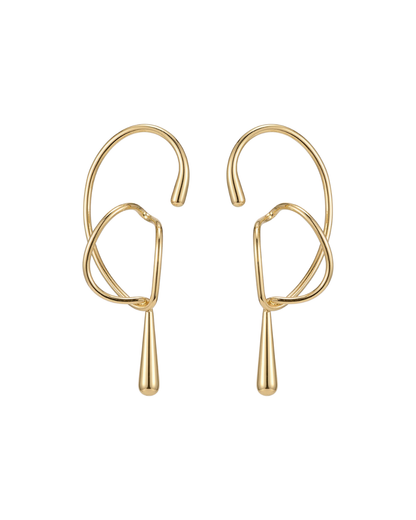 Arles Ear Cuff by Clarabelle — gold ear cuff no piercing required adjustab