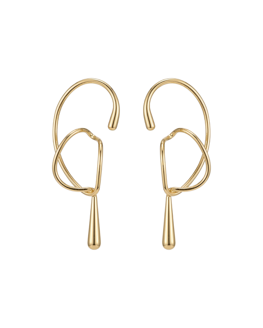 Arles Ear Cuff by Clarabelle — gold ear cuff no piercing required adjustab