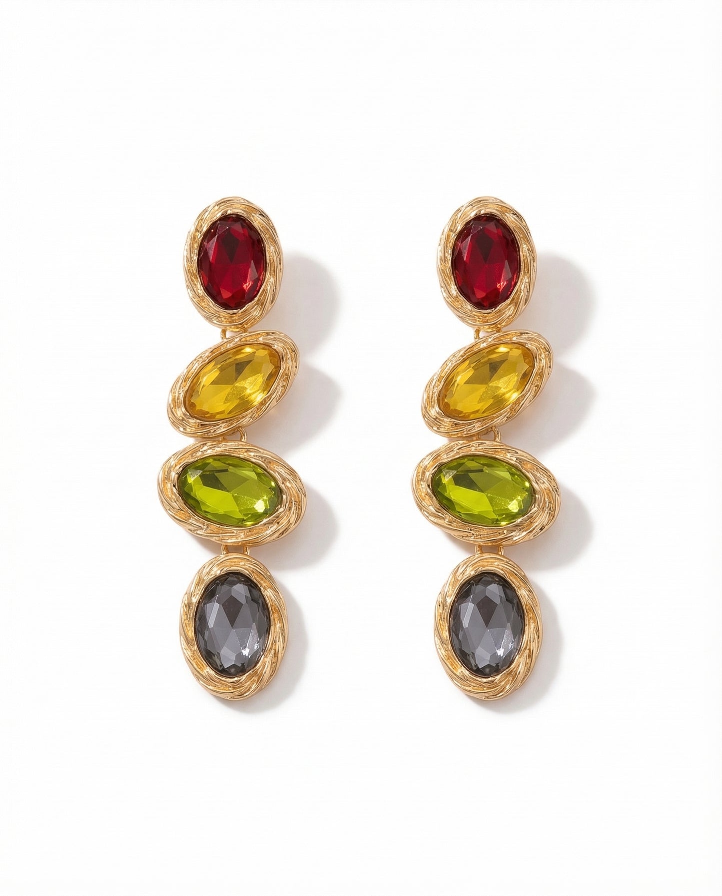Clarabelle Coral Collection Solaris Gem Drop Earrings