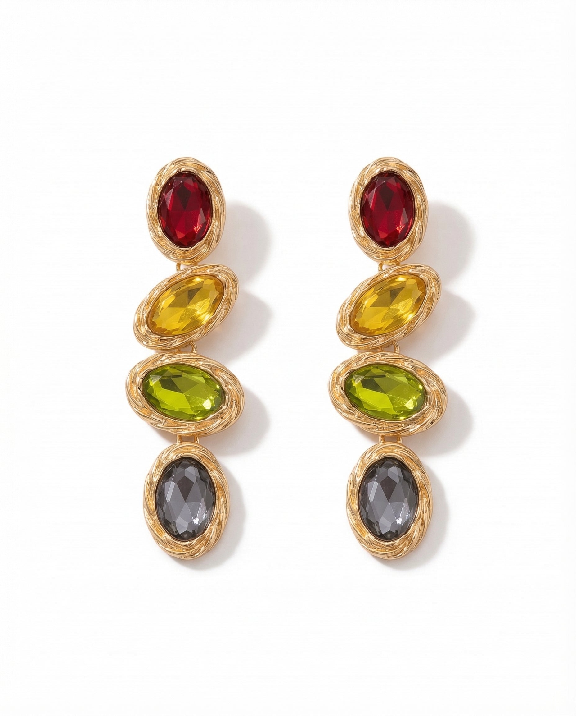 Clarabelle Coral Collection Solaris Gem Drop Earrings