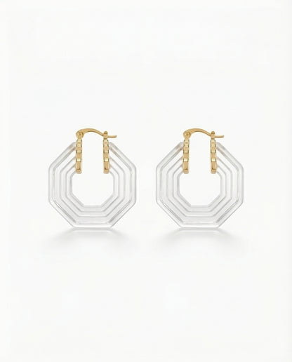 Coralie Earrings - 18k Gold Plated