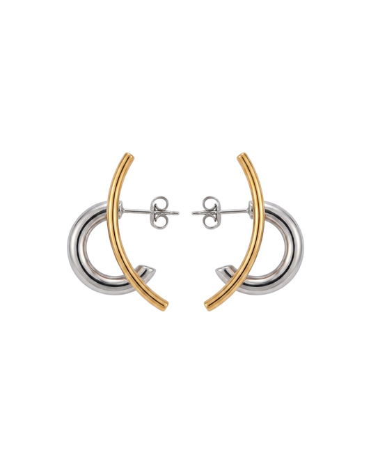 Ria Mixed Studs 18k Gold Plated