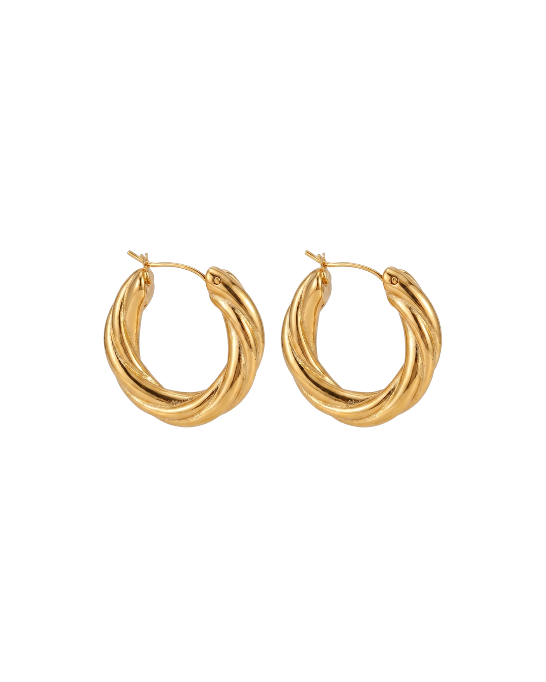 Gabrielle Hoop Earrings - 18K Gold Plated