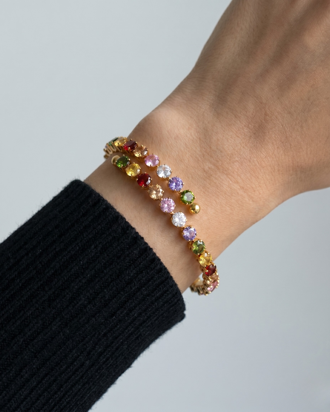 The Iris Bracelet by Clarabelle is a celebration of colour on your wrist