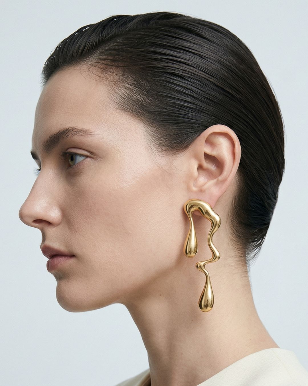 Taormina Drop Earrings Gold