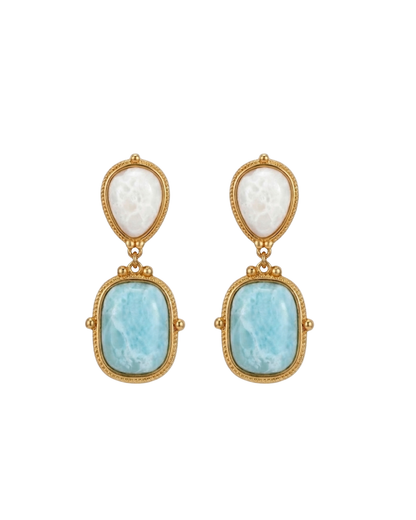 Elise Drop Earrings – 18K Gold Plated