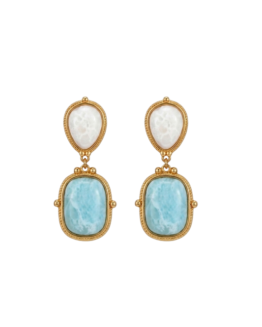 Elise Drop Earrings – 18K Gold Plated