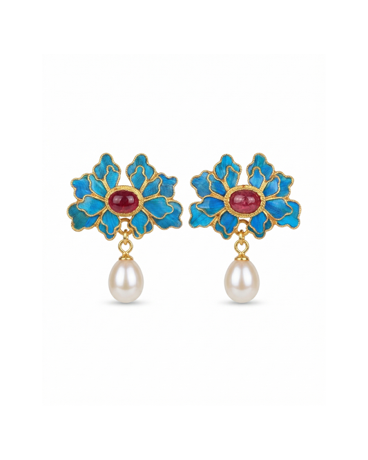 Fiordaliso Pearl Drop Earrings