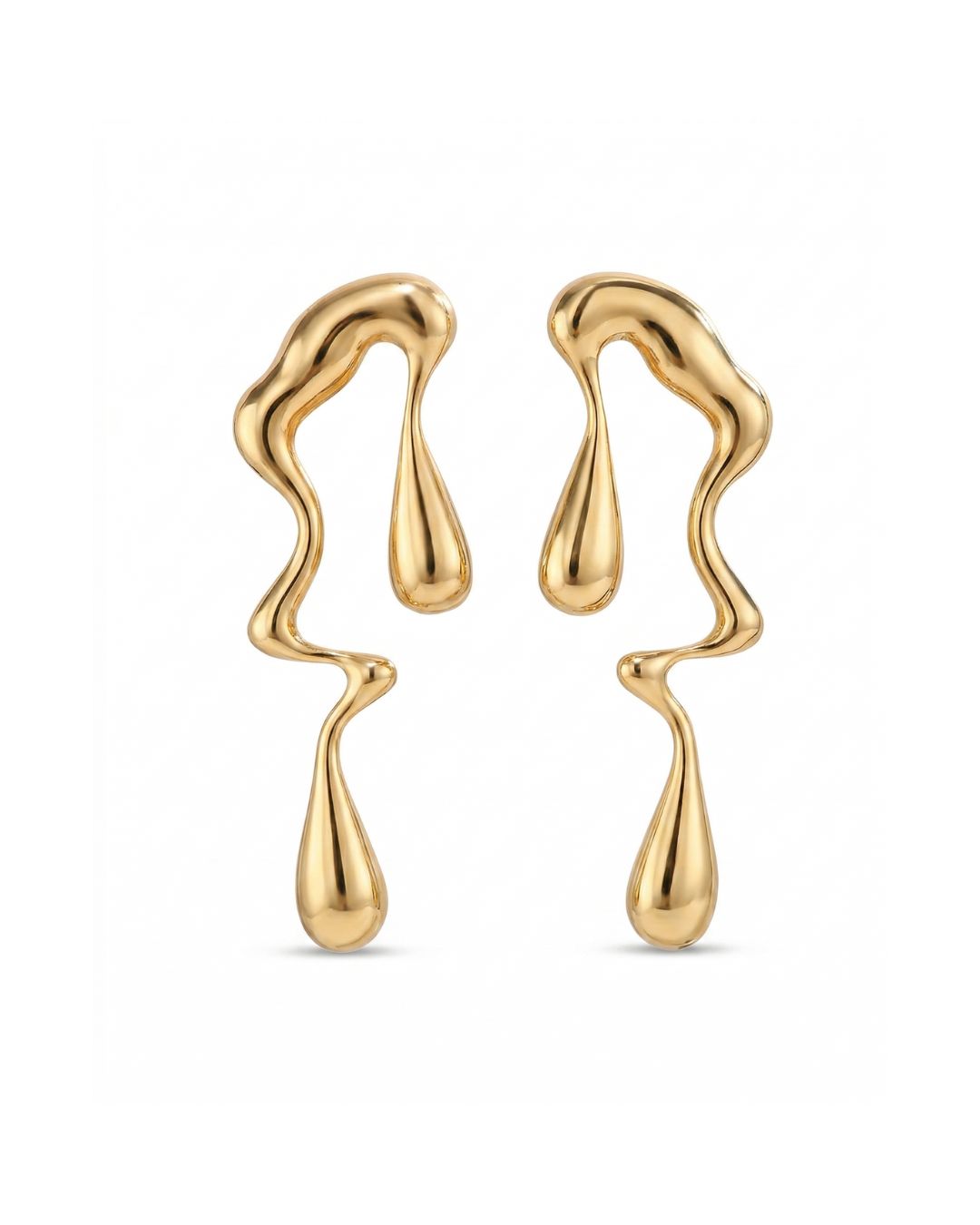 Taormina Drop Earrings Gold