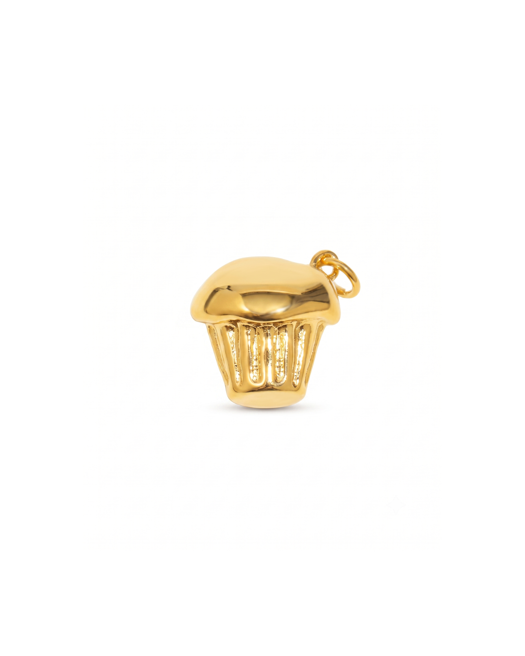 Cake charm by Clarabelle, 18k gold plated stainless steel with jump ring