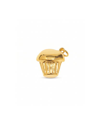 Cake charm by Clarabelle, 18k gold plated stainless steel with jump ring