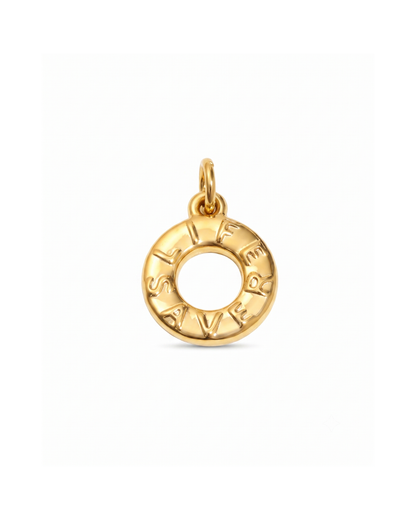 Donut charm by Clarabelle, 18k gold plated stainless steel with jump ring