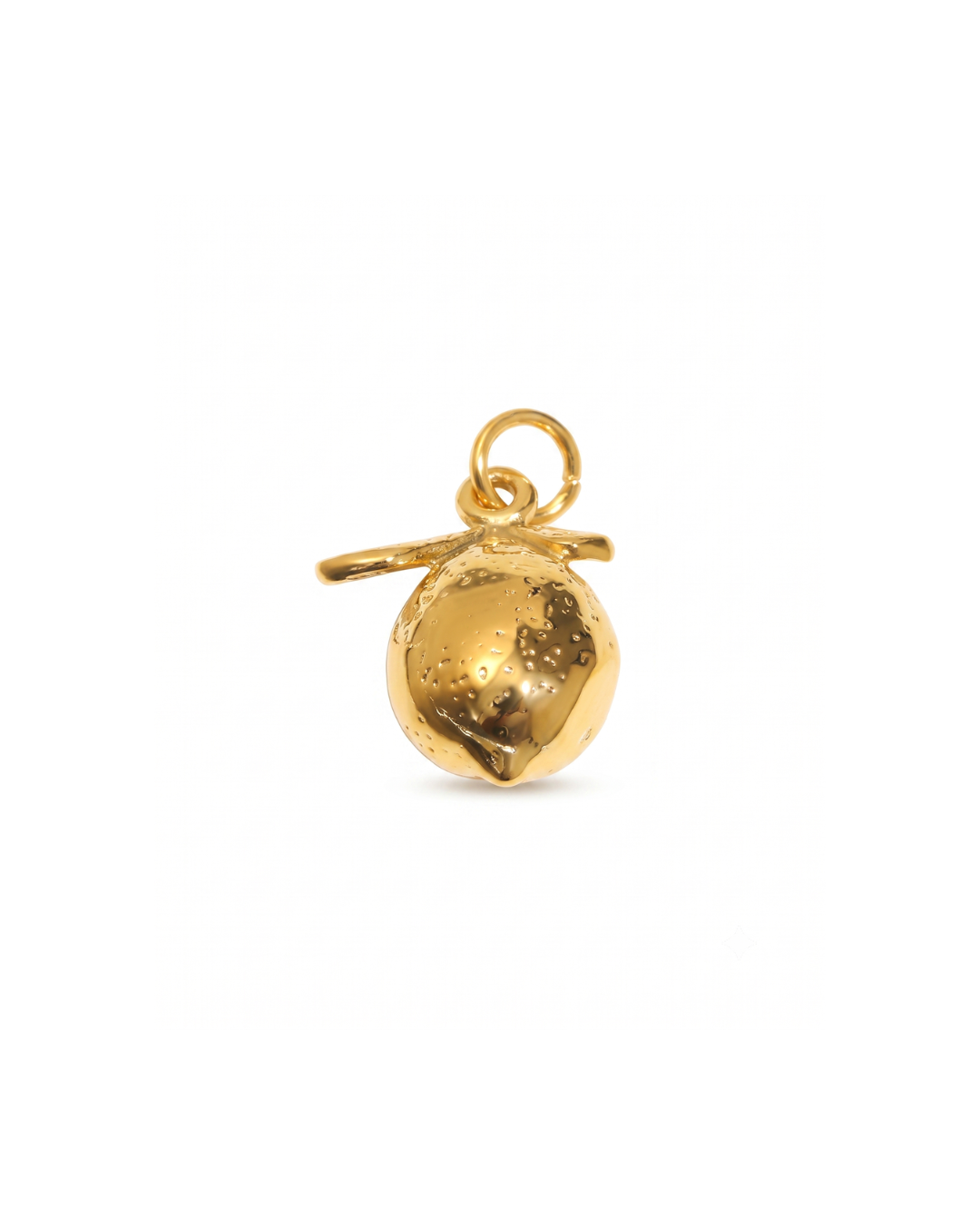 Lemon charm by Clarabelle, 18k gold plated stainless steel with jump ring